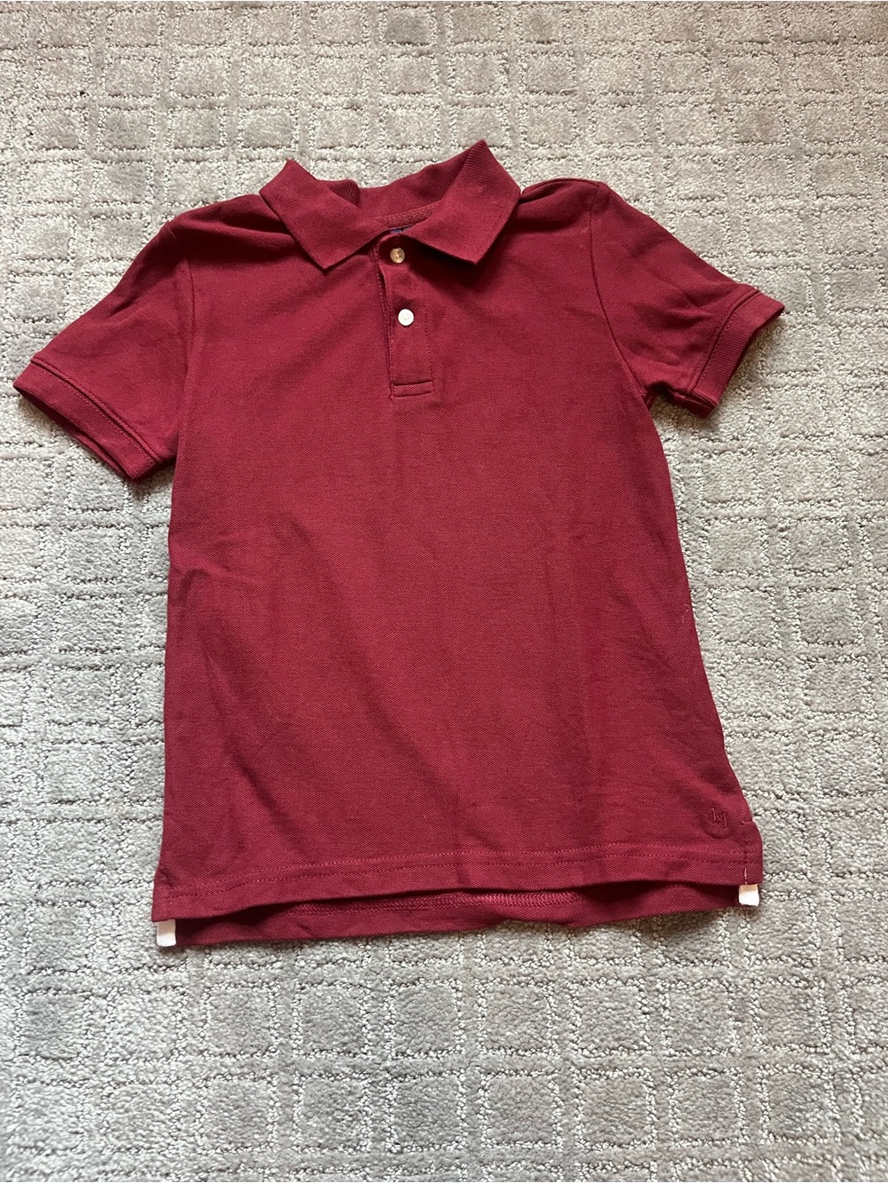 Boys Janie & Jack Burgundy Polo Shirt